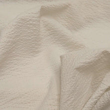 Load image into Gallery viewer, Flat drape of Kokka 100% Cotton Lawn Salt Shrink Seersucker, Stone, for sale at Minerva's Bower