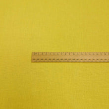 Load image into Gallery viewer, Flat lay of 100% heavyweight linen in Yellow for sale at Minerva&#39;s Bower, ruler included for scale