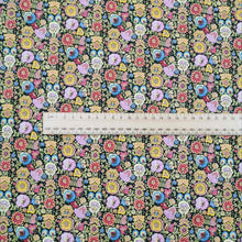 Load image into Gallery viewer, Liberty Cotton Tana Lawn, Begonia A flat lay image, for sale at Minerva&#39;s Bower. Part of 150 Anniversary Collection. Ruler included for scale