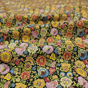 Liberty Cotton Tana Lawn, Begonia A flat lay image, for sale at Minerva's Bower. Part of 150 Anniversary Collection. Fabric draped to show how it handles