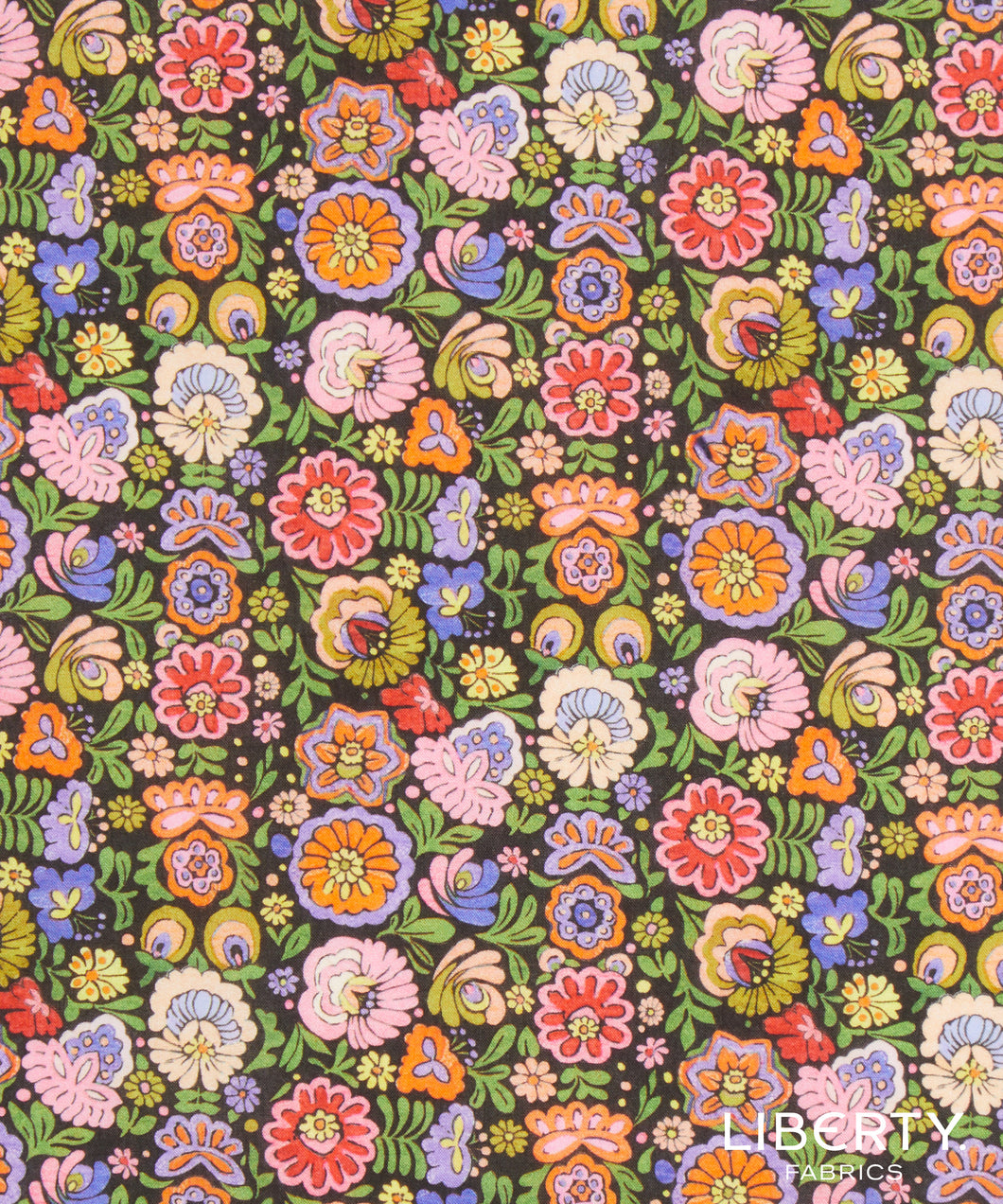 Liberty Cotton Tana Lawn, Begonia C flat lay, for sale at Minerva's Bower. Part of 150th Anniversary Collection