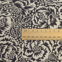 Load image into Gallery viewer, Flat lay of Liberty tana lawn floral rebellion dorothy rose B. Available at Minerva's Bower. Ruler included for scale