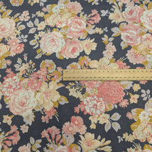 Load image into Gallery viewer, Flat lay of Liberty tana lawn floral rebellion  flower crown. Available at Minerva's Bower. Ruler included for scale