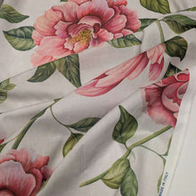 Load image into Gallery viewer, Flat drape of Liberty 100% cotton Tana Lawn, Marty A Pink, ruler included for scale - for sale at Minerva's Bower