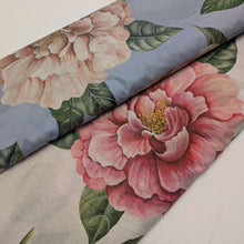 Load image into Gallery viewer, Flat lay of Liberty 100% cotton Tana Lawn, Marty Blue and Pink - for sale at Minerva's Bower