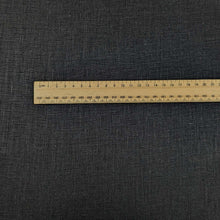 Load image into Gallery viewer, Flat lay of Heavy weight 220gsm 100% linen in Jet Black for sale at Minerva&#39;s Bower 