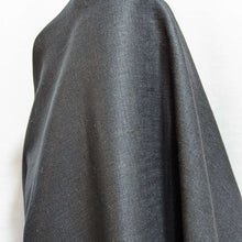 Load image into Gallery viewer, Drape image of plain weave Heavy weight 220gsm 100% linen in Jet Black for sale at Minerva&#39;s Bower 