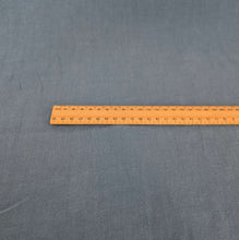 Load image into Gallery viewer, Flat lay of 200gsm 100% Linen Antique Wash, Denim, ruler included - for sale at Minerva's Bower