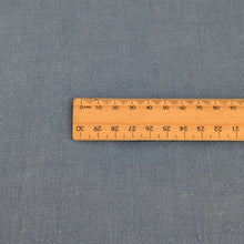 Load image into Gallery viewer, Close up flat lay of 200gsm 100% Linen Antique Wash, Denim, ruler included - for sale at Minerva's Bower