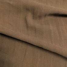 Load image into Gallery viewer, Flat drape of 100% Linen Antique Wash, Espresso, for sale at Minerva's Bower