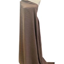 Load image into Gallery viewer, Standing drape of 100% Linen Antique Wash, Espresso, for sale at Minerva's Bower