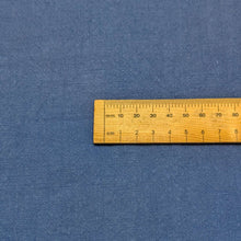 Load image into Gallery viewer, Close up flat lay of 100% Linen Antique Wash, Sapphire, ruler included for scale - for sale at Minerva's Bower