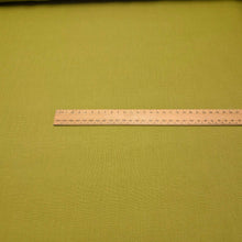 Load image into Gallery viewer, Flat lay of 100% Linen, Chartreuse, ruler included for scale - for sale at Minerva's Bower