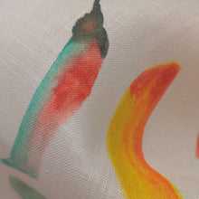 Load image into Gallery viewer, Close up of 100% Linen, Chillies - for sale at Minerva's Bower