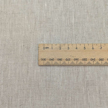 Load image into Gallery viewer, Flat lat of 100% Linen, Natural, for sale at Minerva's Bower, with ruler included
