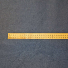 Load image into Gallery viewer, Flat lay of Pre shrunk 100% Linen, Navy, ruler included - for sale at Minerva's Bower