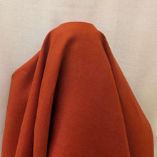 Load image into Gallery viewer, Standing drape of 100% heavyweight linen in rusty orange for sale at Minerva&#39;s Bower