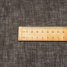 Load image into Gallery viewer, Close up flat lay of 100% linen Lottie, Jarrah, ruler included for scale - for sale at Minerva's Bower