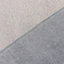 Load image into Gallery viewer, Luna Chambray yarn dyed 80% linen 20% cotton, Sky, Both faces of cloth