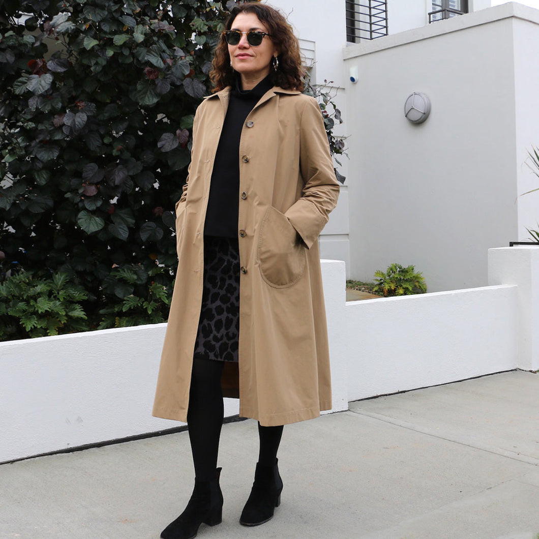 Tessuti Patterns Melbourne Trench Coat paper pattern for sale at Minerva's Bower