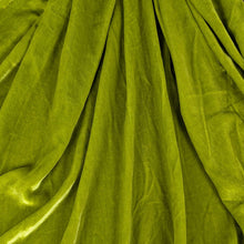 Load image into Gallery viewer, Close-up of Mae Silk Velvet, Chartreuse. Available at Minerva's Bower