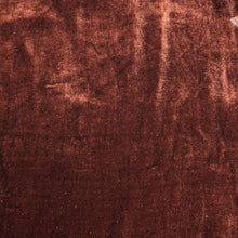 Load image into Gallery viewer, Flat lay of Mae Silk Velvet, Chocolate. Available at Minerva's Bower