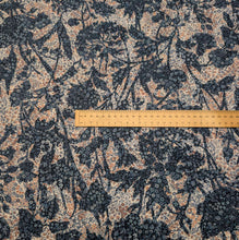 Load image into Gallery viewer, Flat lay of Liberty 100% cotton Tana Lawn, Marquess Belle A Blue, ruler included for scale - for sale at Minerva's Bower