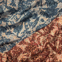 Load image into Gallery viewer, Flat drape of Liberty 100% cotton Tana Lawn, Marquess Belle Blue and Pink - for sale at Minerva's Bower