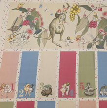 Load image into Gallery viewer, 100% Cotton, May Gibbs - Advent Panel, before folding pockets, for sale at Minerva's Bower