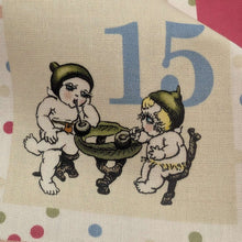 Load image into Gallery viewer, Close up of 100% Cotton, May Gibbs - Advent Panel, for sale at Minerva's Bower