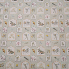 Load image into Gallery viewer, Flat lay of 100% Cotton, May Gibbs, Garden Playtime in Sage - for sale at Minerva's Bower
