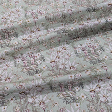Load image into Gallery viewer, Flat drape of 100% Cotton, May Gibbs - Pastel Flowers Mint, for sale at Minerva&#39;s Bower