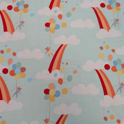 Art Gallery 100% Cotton, Purr Parade Meow in the Clouds, for sale at Minerva's Bower