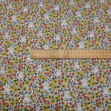 Load image into Gallery viewer, Flat lay of Liberty 100% Cotton Tana Lawn, Miffy Prairie Day A, ruler included for scale - for sale at MInerva's Bower