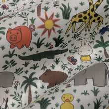 Load image into Gallery viewer, Close up of Liberty 100% Cotton Tana Lawn, Miffy Zoology_A - for sale at MInerva's Bower