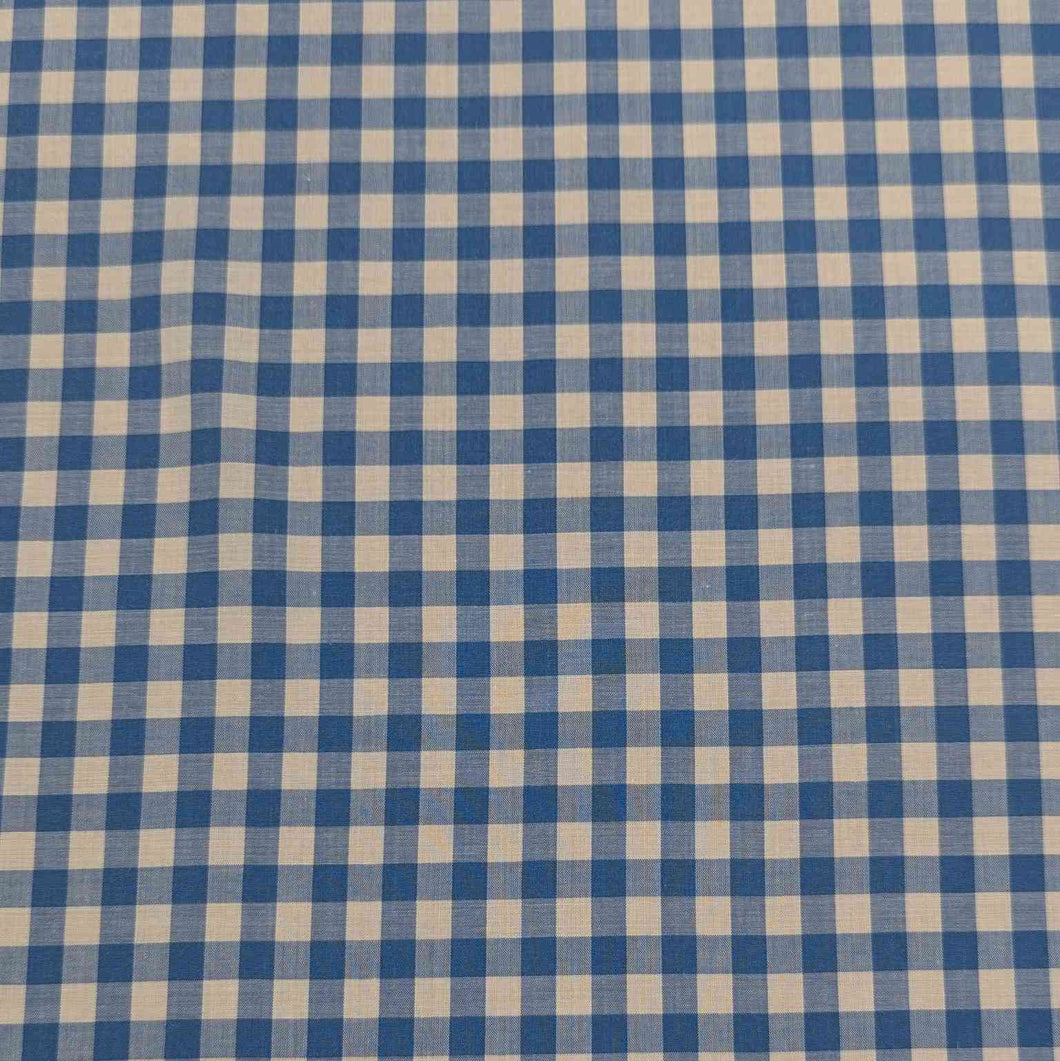 90% Modal 10% Silk 0.9mm Gingham, Atlantic, for sale at Minerva's Bower