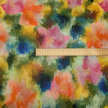 Load image into Gallery viewer, Flat lay of Liberty 100% cotton Tana Lawn, Autumnal Arboretum A, ruler included for scale - for sale at Minerva's Bower