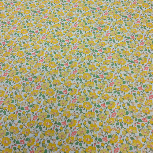  Flat lay of Liberty 100% cotton Tana Lawn, Mrs Stoneley C, for sale at Minerva's Bower