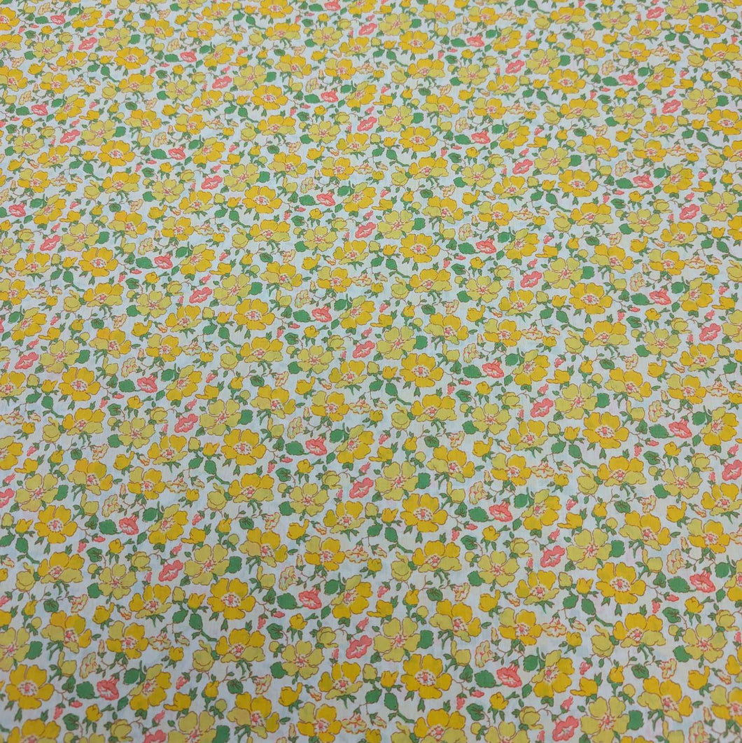  Flat lay of Liberty 100% cotton Tana Lawn, Mrs Stoneley C, for sale at Minerva's Bower