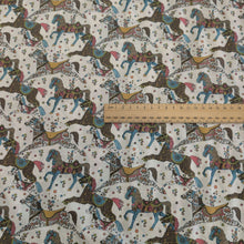 Load image into Gallery viewer,  Flat lay of Liberty Tana Cotton Lawn, My Little Pace  A, ruler included for scale, for sale at Minerva&#39;s Bower