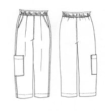 Load image into Gallery viewer, Sketch of Tessuti Patterns Naia Pants paper pattern available at Minerva&#39;s Bower