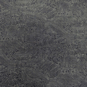 Japanese 100% cotton indigo Fabric with wave pattern for sale at Minerva's Bower