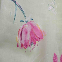 Load image into Gallery viewer, Close up detail of Nani IRO Hana No Toki Niwa Organic 100% Cotton Double Gauze, Green - for sale at Minerva's Bower