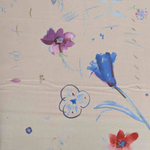 Load image into Gallery viewer, Flat lay of Nani IRO Hana No Toki Niwa Organic Double Gauze, Sand - for sale at Minerva's Bower