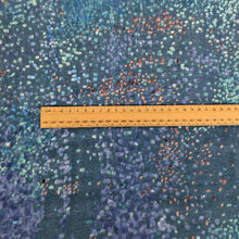 Load image into Gallery viewer, Flat lay of Nani IRO Waterfall 100% Cotton Double Gauze, Ocean, ruler included for scale - for sale at Minerva's Bower