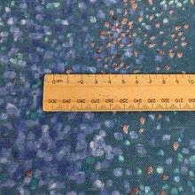 Load image into Gallery viewer, Close up flat lay of Nani IRO Waterfall 100% Cotton Double Gauze, Ocean, ruler included for scale - for sale at Minerva's Bower