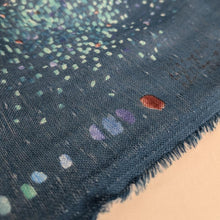 Load image into Gallery viewer, Close up of selvedge of Nani IRO Waterfall 100% Cotton Double Gauze, Ocean - for sale at Minerva's Bower