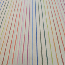 Load image into Gallery viewer, Flat lay of 100% Indian Cotton Natural Stripe, Warp and Weft Mystic Fable by Ruby Star Society, available at Minerva's Bower