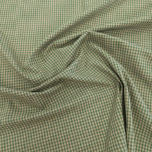 Load image into Gallery viewer, Drape of Nina check 100% washed Cotton in Beryl for sale at Minerva's Bower