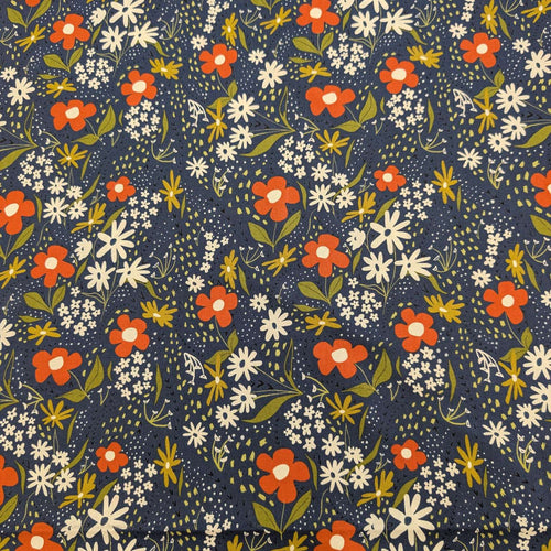 Flat lay of 100% Cotton by Moda, Night Owl, for sale at Minerva's Bower